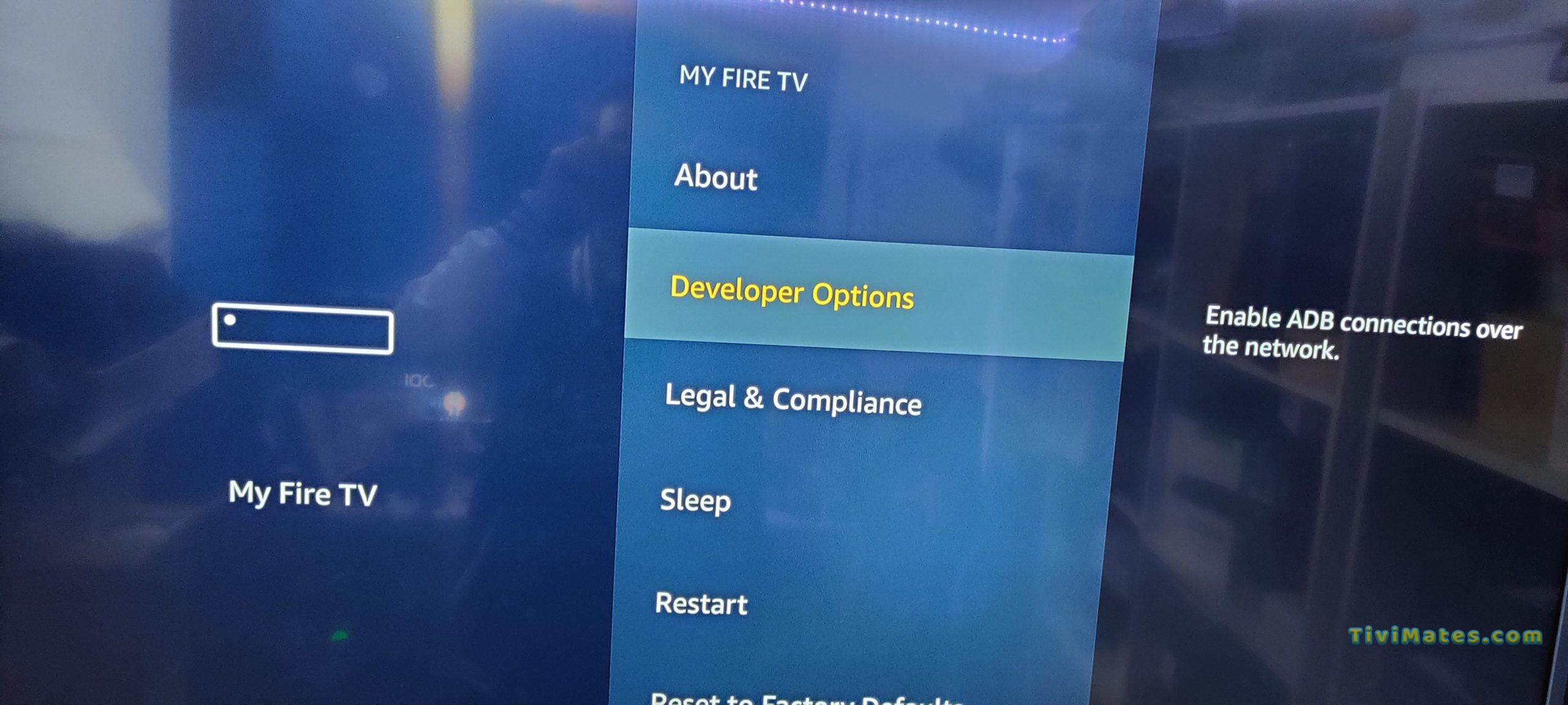 Firestick developer option